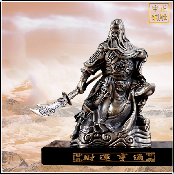 創(chuàng)意銅關公擺件